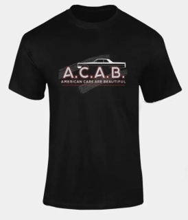 Tričko A.C.A.B. - American Cars Are Beautiful