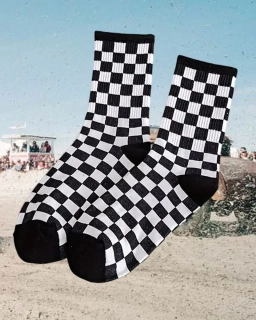 Ponožky Race Flag / šachovnice