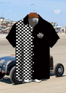 Košile HOT ROD Chess RaceFlag