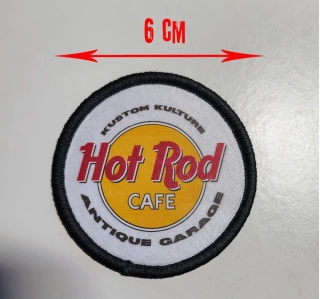 Nášivka HARD ROCK CAFE vs HOT ROD CAFE