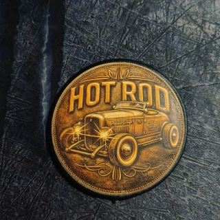 Nášivka Hot Rod Bronze plate L