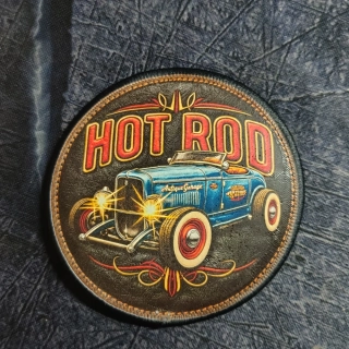 Nášivka Hot Rod Leather look L