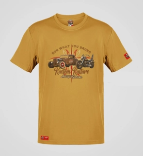 Tričko KUSTOM KULTURE HotRod & Chopper Pinstripe